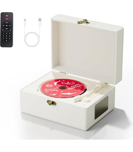 Amazon.com: Yintiny Blue Time Music Box CD Player with Speaker for