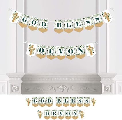 Amazon Com Big Dot Of Happiness Personalized Confirmation Elegant