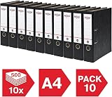 Rexel A4 Lever Arch Files Black 500 Sheets 75 mm Spine 10 Pack AZ2115547 view 2