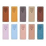 Cheriswelry 60Pcs Microfiber Leather Labels
