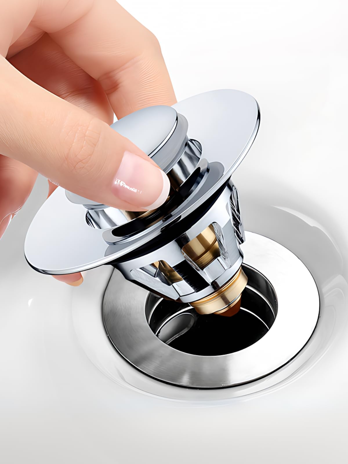 Megory Sink Plug Replacement, Pop up basin plugs,Universal sink stopper, Stainless Steel Drain for Kitchen and Bathroom,Bath,Basin(A)
