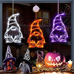 LOLStar Halloween Lights, 3 Pack Orange White and
