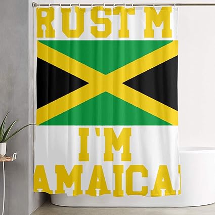 Amazon Com Dlzxhomer Trust Me I M Jamaican Shower Curtain 60 72