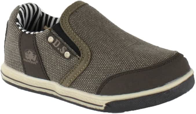 Dream Seek Little Kid DS1 Brown Slip On