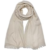 Gragengs Women Summer Scarfs Lightweight Large Long Gauze Shawl Linen Beach Wrap Plain 75”×43”