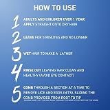 Hedrin Head Lice Shampoo & Comb Kit, 4 Treatments, 100ml, Clinically Tested view 3