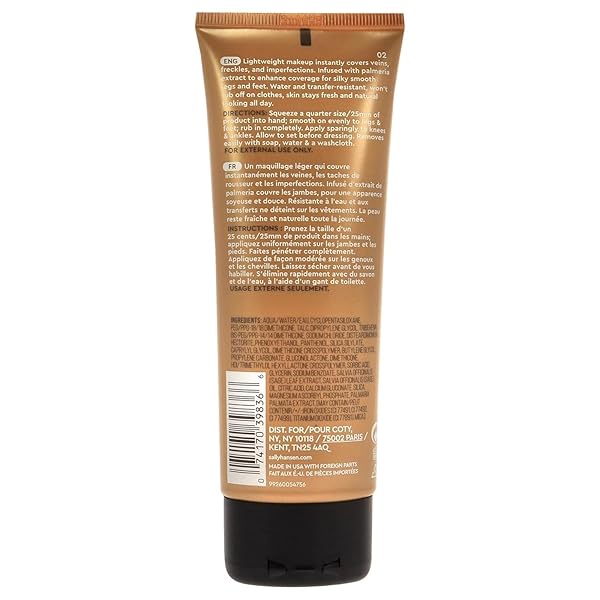 SALLY HANSEN AIRBRUSH LEGS®, LEG MAKEUP, MEDIUM, EASY APPLICATION, FLAWLESS LOOKING LEGS, WATER RESISTANT, TRANSFER PROOF LOTION