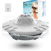 Pool Alarm for Inground &amp; Above Ground Pools, Floating Pool Safety Alarm for Kids &amp; Pets, No App, No WiFi Needed, 85dB+ Loud Alert at 10 ft, Adjustable Sensitivity, Covers 20x40ft (WH&amp;GR)
