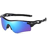 Bevi Polarized Sports Sunglasses TR90 Durable and Ultralight Frame for Men Women Baseball Running Cycling Golf