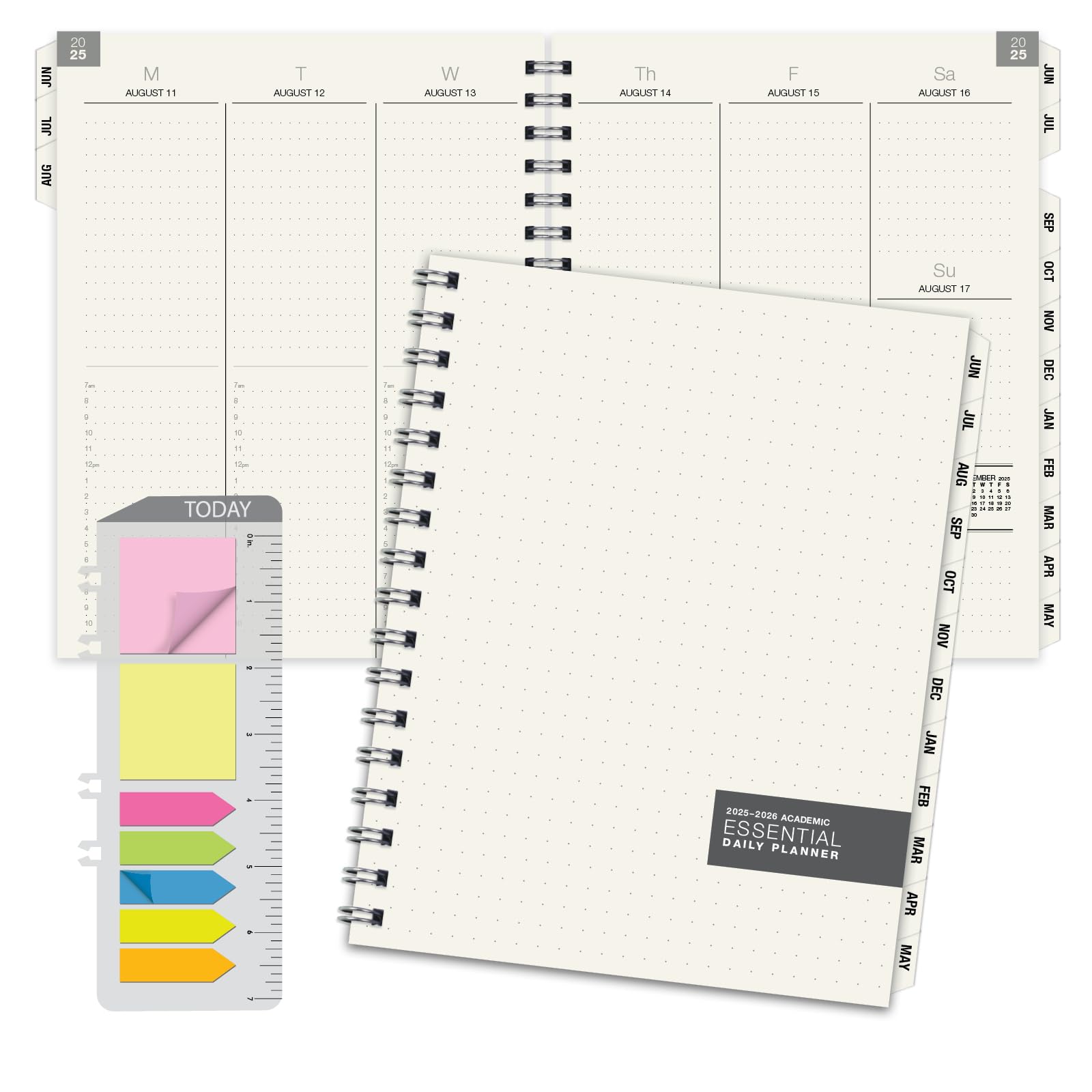 Photo 1 of Global Printed Products Essential 7"x9" Monthly & Weekly 2025-2026 Planner - (7" x 9" - June 2025 Through July 2026)