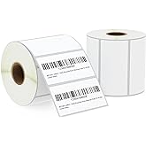 BETCKEY - 3" x 1.5" (76 mm x 38 mm) Barcode Shipping & Address Labels Compatible with Zebra & Rollo Label Printer,Premium Adhesive & Perforated [2 Rolls, 1900 Labels]