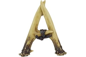Pine Ridge Personalized Name Art 6" Antler Letter A Home Decor - 3D Western Decorative Hanging Wall Letters Decorations Deer Antler Monogram Hunting Sign Design - Unique Gift Ideas