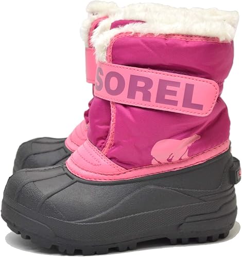 Amazon ソレル 店頭同時販売 キッズ ブーツ チルドレン スノーコマンダー Nc1960 防寒 防水 雪 アウトドア 旅行 通学 登園 子供 女の子 ガールズ ピンク Childrens Snow Commander チェリー 652 16 0cm Us11 Sorel ソレル ブーツ