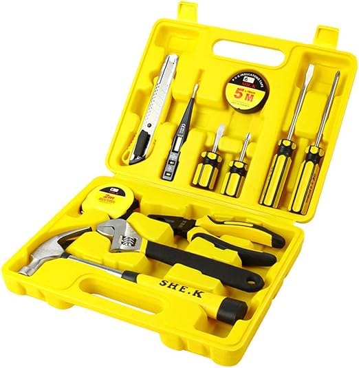Caja de herramientas de 12 piezas Kit básico de herramientas para ...