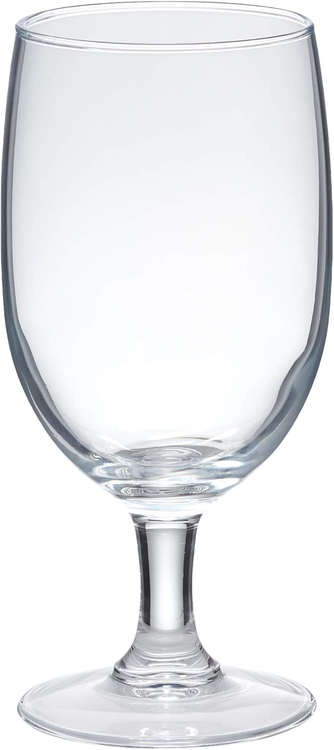 AmazonBasics Chelsea Iced Beverage Glassware Set, 16-Ounce, Set of 6