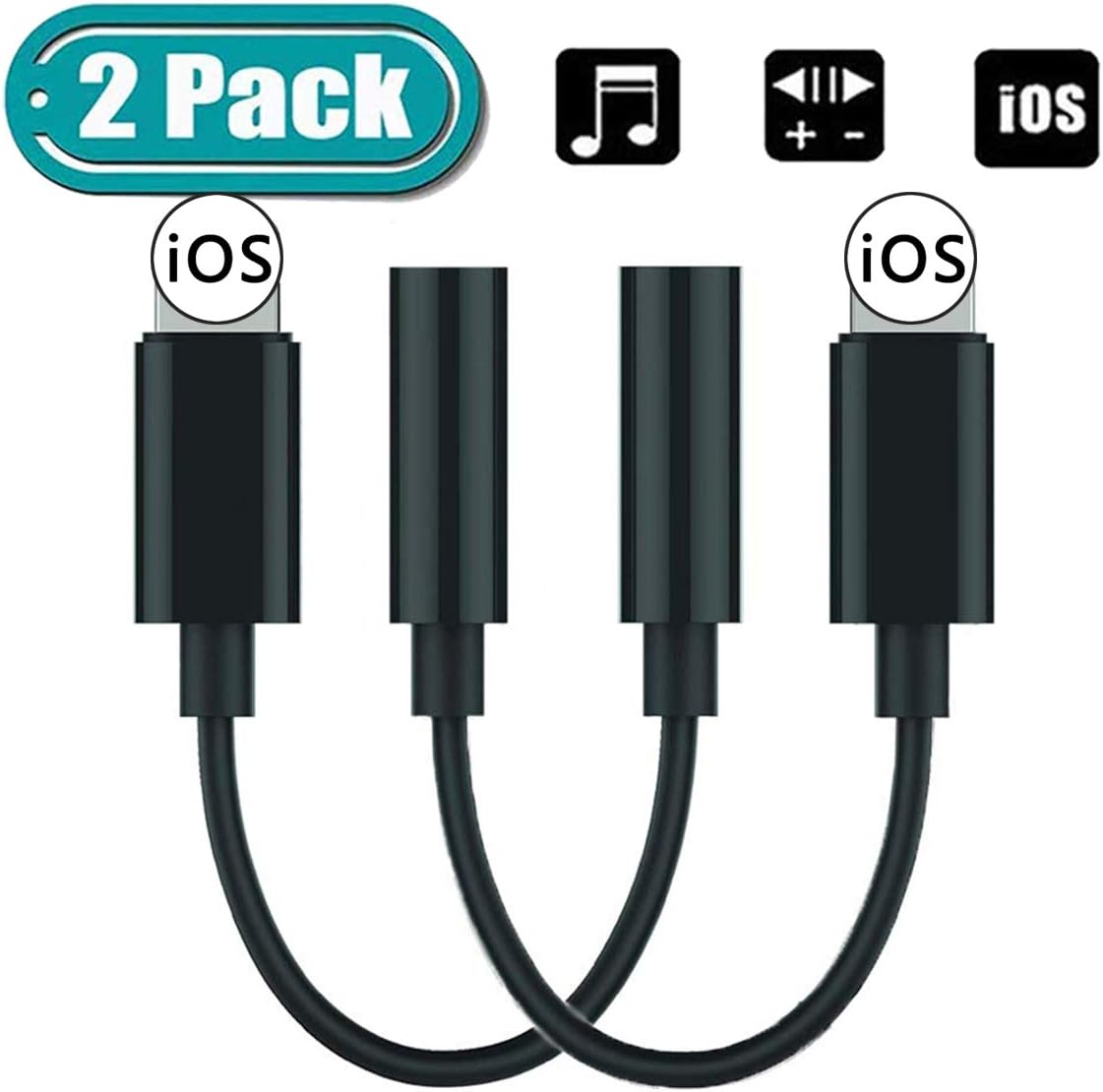 for iPhone to 3.5mm Jack Headphone Adapter Dongle Amazon.co.uk