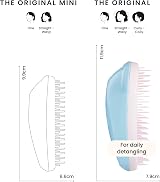 Tangle Teezer Original Detangling Hairbrush Pink Sky - Wet & Dry Hair view 3