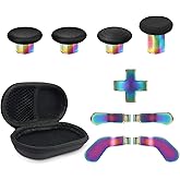 Accessories for Xbox Elite Controller Series 2 Core, 9 in 1 Replacement Component Set Includes 4 Paddles, 4 Metal Thumbsticks, and 1 D-Pad (Iridescent)