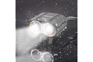 Bike Light Front and Rear,Acsin Super Bright 4 Modes Rechargeable Waterproof Durable Bicycle Front LED Light and Free Taillig