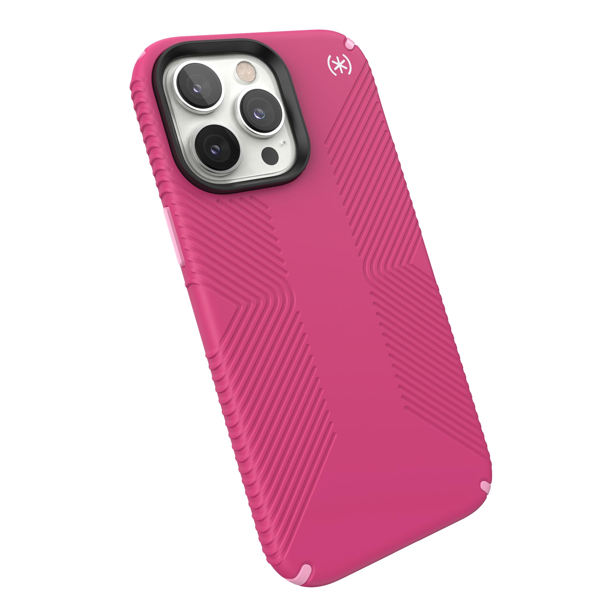Speck iPhone 14 Pro Max Case - Drop Protection, Scratch Resistant, Dual Layer Slim Phone Case for 6.7 Inch iPhones 14 Pro Max - Built for MagSafe - Presidio2 Grip - Digital Pink/Blossom Pink/White