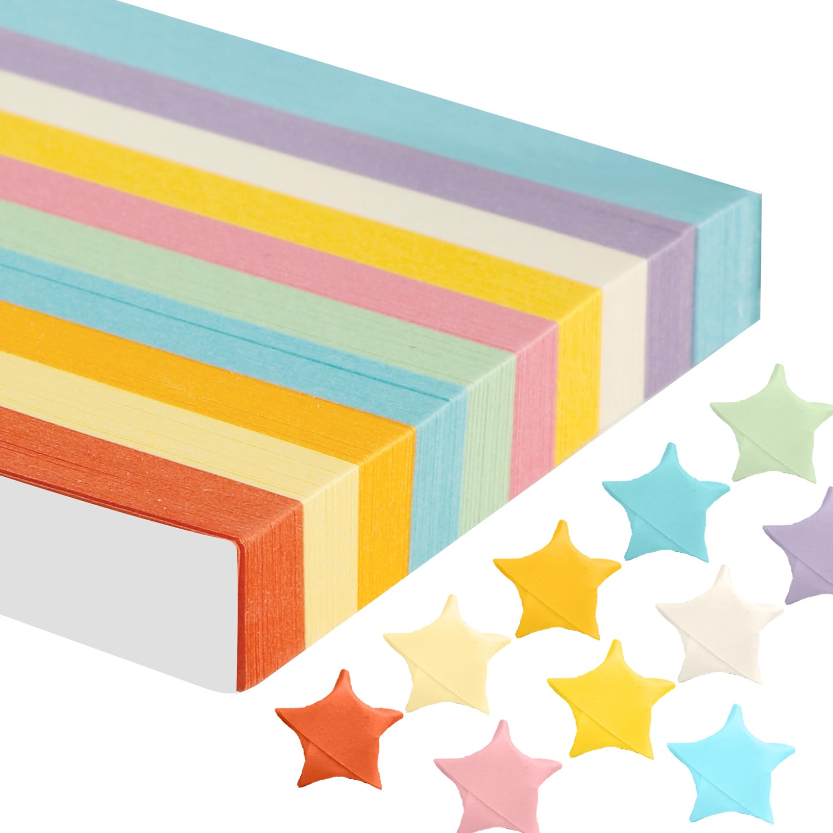 Star Paper,Paper Star Strips,Rainbow Paper,Paper Stars,Origami Kit,Star Paper Strips,Colouring Paper,Origami Star Paper Strips,Paper Craft,Origami Star Paper,Star Origami,Light 10 Colours-1350 Pcs