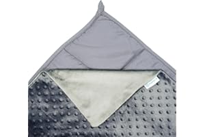 Harkla Kids Weighted Blanket - 5lb Bamboo Cooling Weighted Blanket for Kids - Washable Minky Cover and Glass Beads Filled Weighted Inner - Designed for Sensory Seekers Weighing 30lb to 40lb