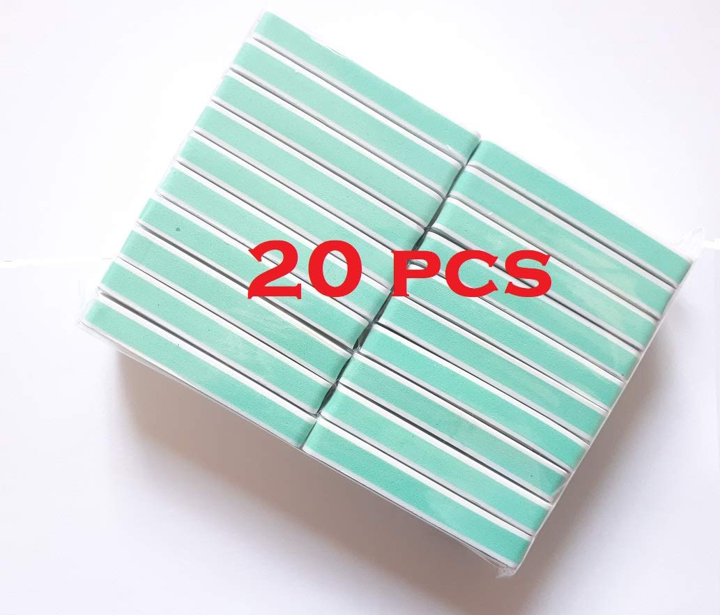 Nail File Buffer Polishing Shining Mini Block Professional Accessories, UK Stock (20pcs)