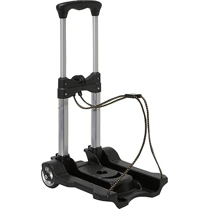 CBEX Foldable Collapsible Trolley Folding Cart On Wheels with Extendable Handle Adjusted Luggage Shopping Cart Trolley Assorted