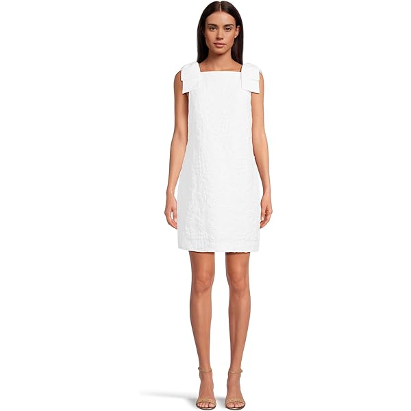 Lilly Pulitzer Womens Tazie Dress Resort White Peony Bloom Organza