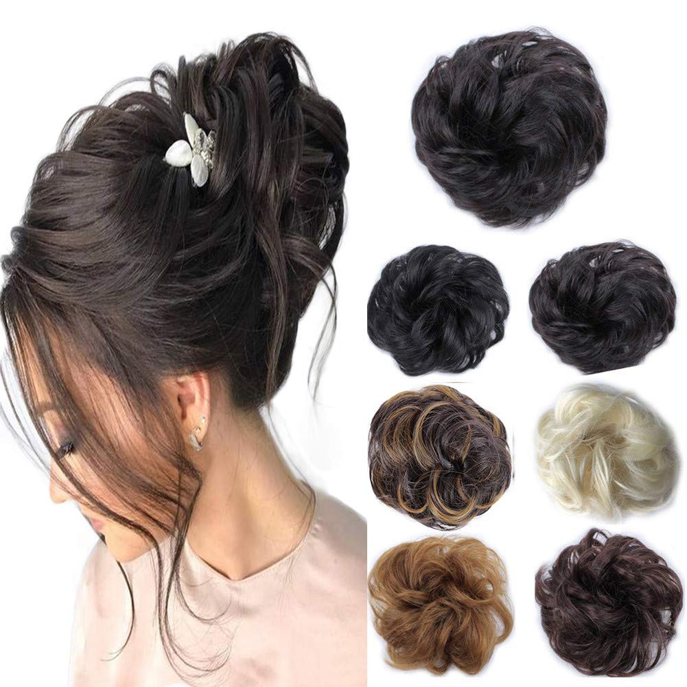Amazon Com Messy Bun Scrunchies Hair Pieces For Women Ponytail