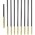 Langdoly 5/8" Round Iron Baluster Brass Base Shoes with Set Screw 6 inch High Pack of 10pcs (Only Shoes, No Balusters) (6inch)
