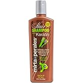 Mirta De Perales Shampoo with Keratin for Normal, Dry & Damaged Hair | Gentle Sulfate-Free Cleanser with Hydrolyzed Keratin & Vitamin B5 | Restores Strength, Hydration & Shine | Safe for Treated Hair