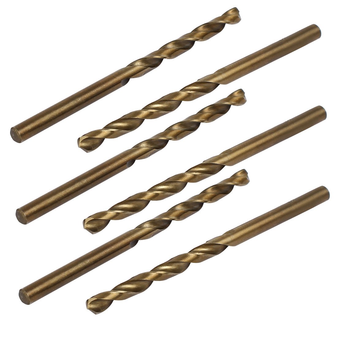 Sourcingmap 4.2mm Drilling Dia HSS Cobalt Metric Spiral Twist Drill Bit Rotary Tool 6pcs