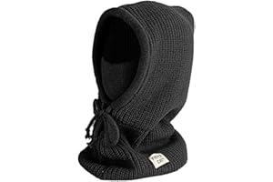JFAN Kids Winter Hat Scarf Toddler Earflap Caps Fleece Windproof Balacalva Warm Knitted Beanie for Boys Girls One Size