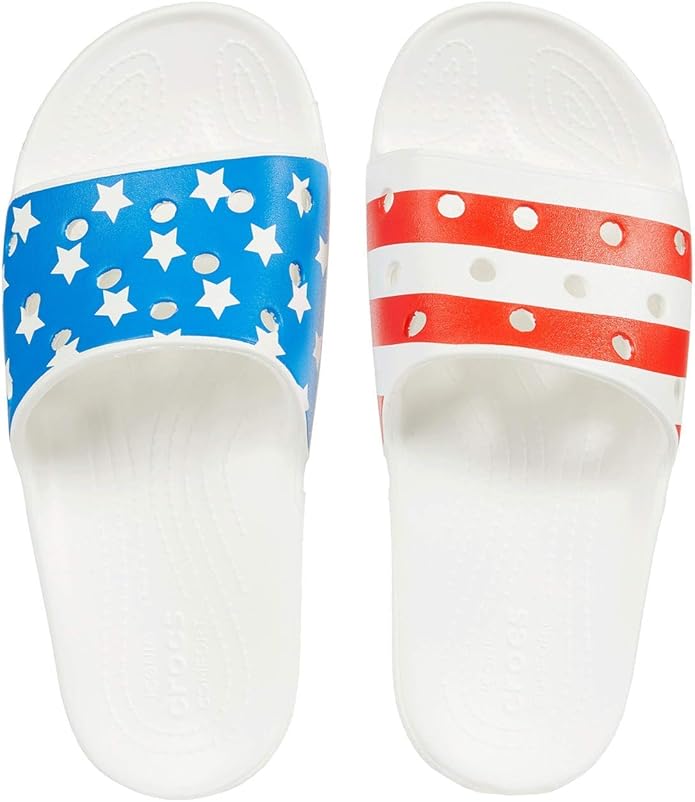 heely crocs american flag