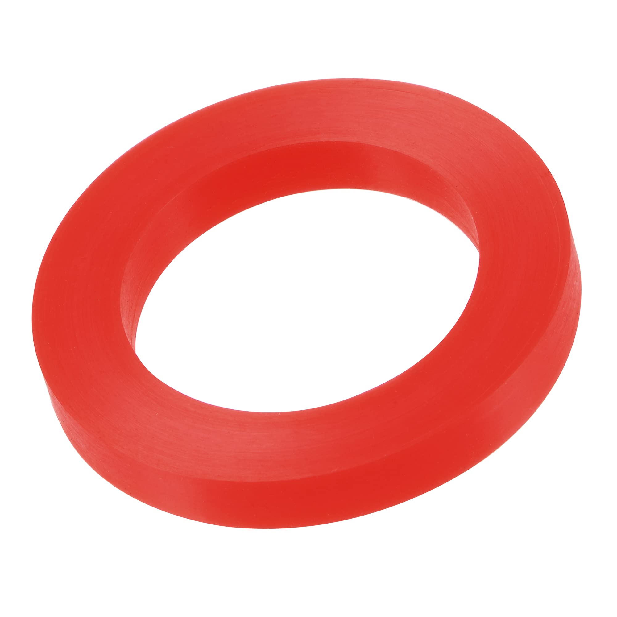 sourcing map Silicone Rubber Flat Washer 1-1/4 Inch DN32 Gasket for Wrench Type Quick Connector, Red Pack of 5