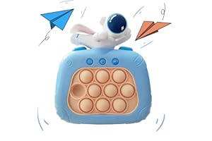 ANPOLE Pop Fidget Toys Handheld Game for Teens, Push Bubble Light up Puzzle Game Machine & Best Gifts for Kids, Quick Push Games Educational Sensory Toys, Stress Relief Party Favors Toy Age 3-12… (Spaceman)