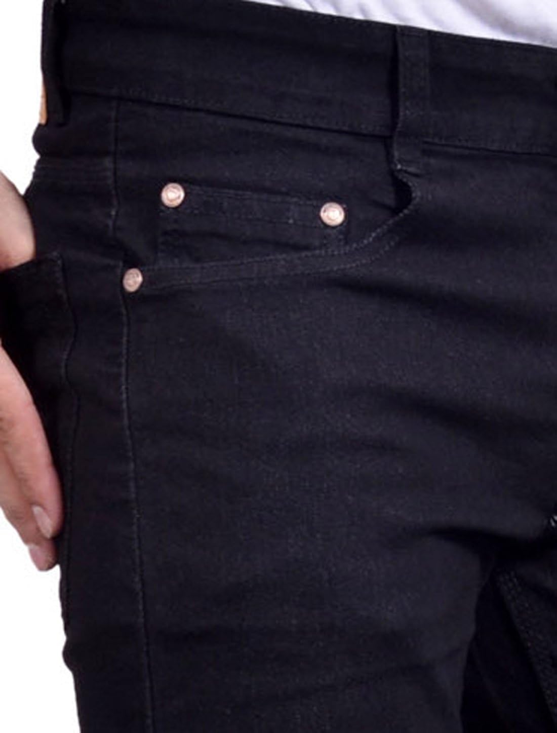 studio nexx men's black regular fit jeans