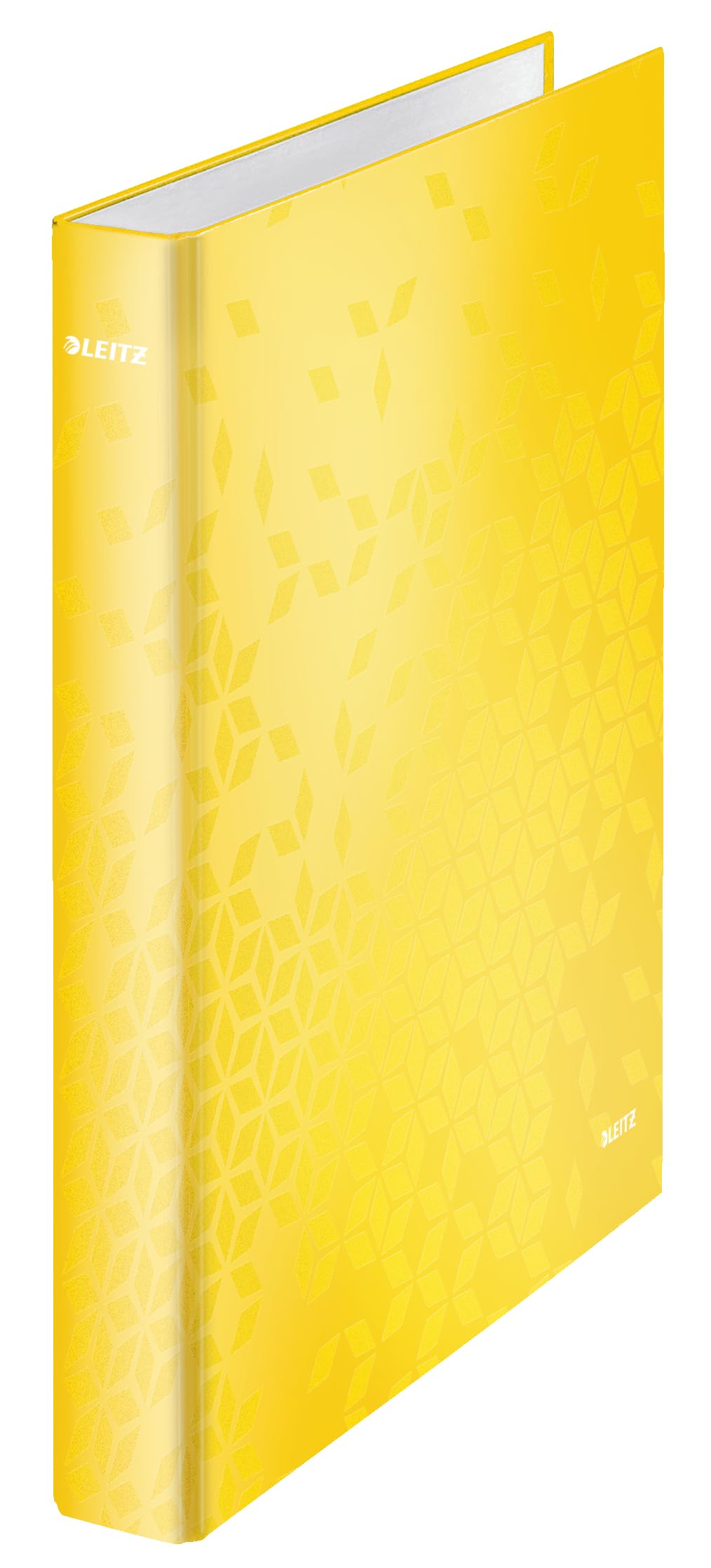 Leitz 2 Ring Binder, Holds up to 230 Maxi Sheets, Wow Range, 40 mm Spine, 42410016 - A4, Yellow