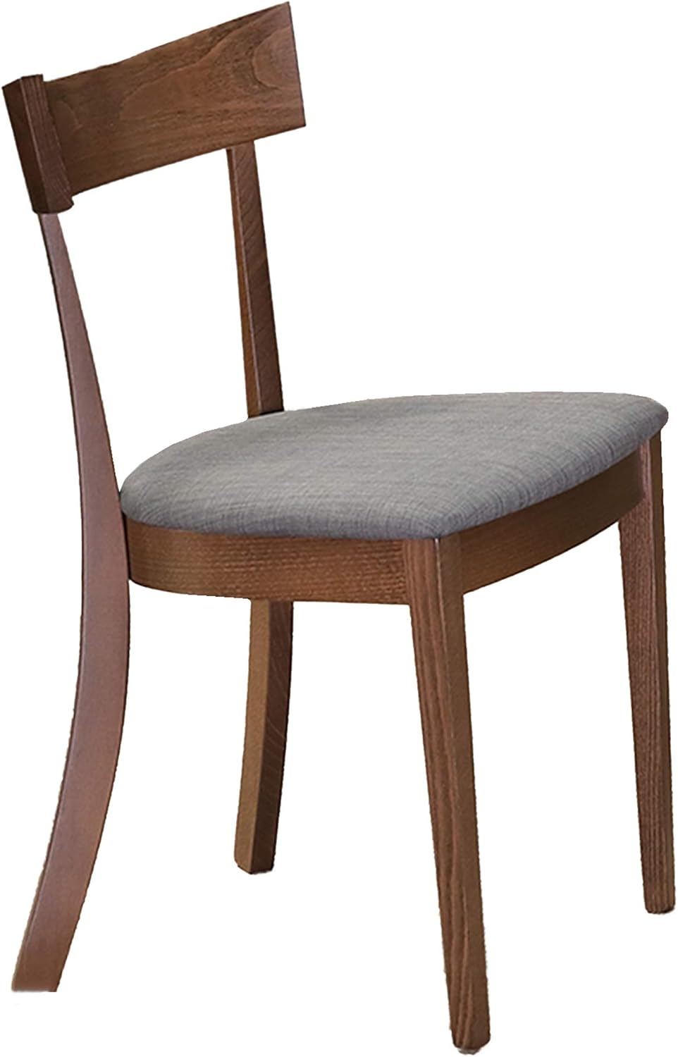 cortland furniture company on Amazon Com Set Of 2 Mid Century Solid Wood Fabric Side Chair In Walnut Grey Chairs