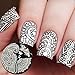 Born Pretty Nail Art Stamping Template Image Plate Arabesque Patterns & Peony BP48