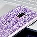 UrbanDrama for Galaxy S9 Plus Case, Slim Glitter Sparkle Bling Scratch Resistant Hard PC, Soft TPU Raised Edge Rubber Protective Case for Samsung Galaxy S9 Plus, S9 Plus, 2018 Released, Purple
