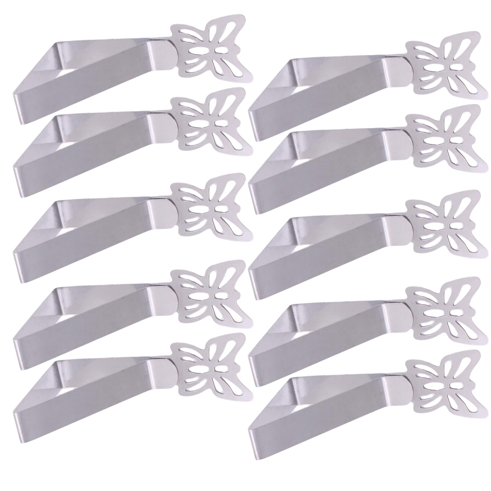 MAEXUS® Outdoor Tablecloth Weight, Pack of 10 Tablecloth Clips Butterfly Design Tablecloths Clips for Garden Table Cloth Clips for Picnics Garden Parties Weddings