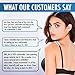 COMFECTO Silicone Bra Strap Cushions Holder, Non Slip Shoulder Protectors Pads 4 Pairs