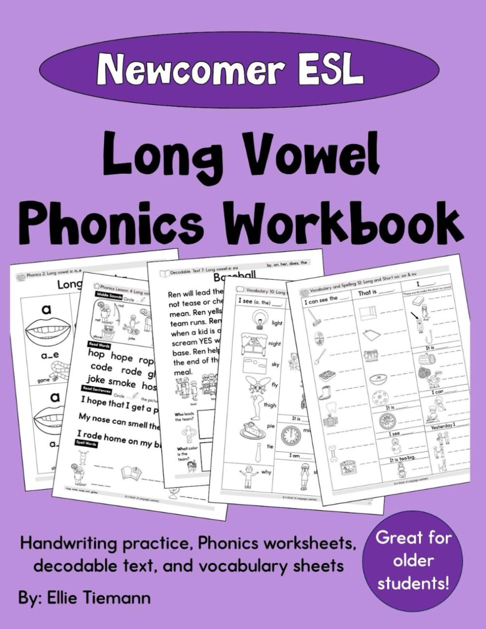 ESL Phonics Workbook: Newcomer Students | Long Vowels (Newcomer ESL Workbooks) ESL Phonics Workbook: Newcomer Students | Long Vowels (Newcomer ESL Workbooks) Paperback