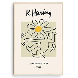 Nationcog Flower Dancing Print Keith Haring Poster