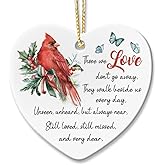 Cardinal Memorial Christmas Ornament Keepsakes - Sympathy, Bereavement Gifts for Loss of Loved One, Condolences Gift, in Loving Memory of Mother, Father, Son, Daughter, Brother, Husband