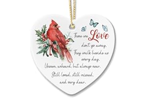 KILYHOME Cardinal Memorial Christmas Ornament Keepsakes - Sympathy, Bereavement Gifts for Loss of Loved One, Condolences Gift, in Loving Memory of Mother, Father, Son, Daughter, Brother, Husband