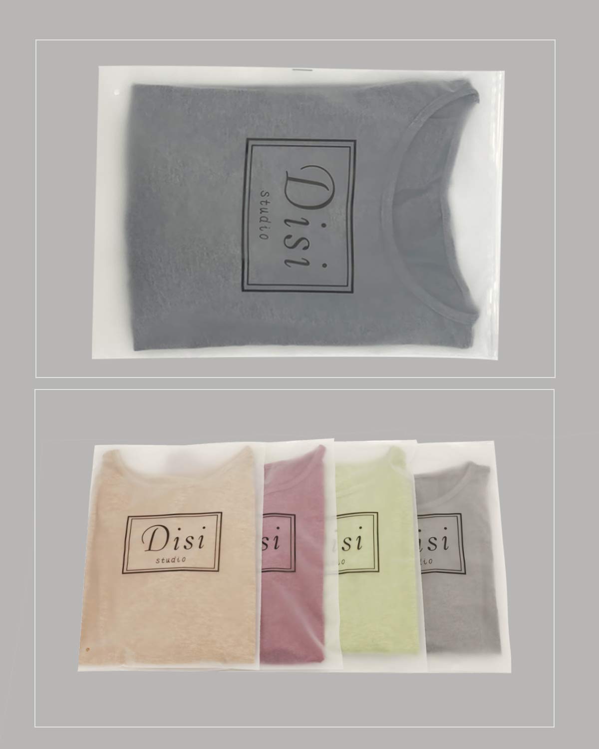 Disi Women\'s Button Round Neck T- Shirt Slim Long Sleeve Top Front Side Split Causal Pullover Blouses Basic Tunic 灰 M Gray