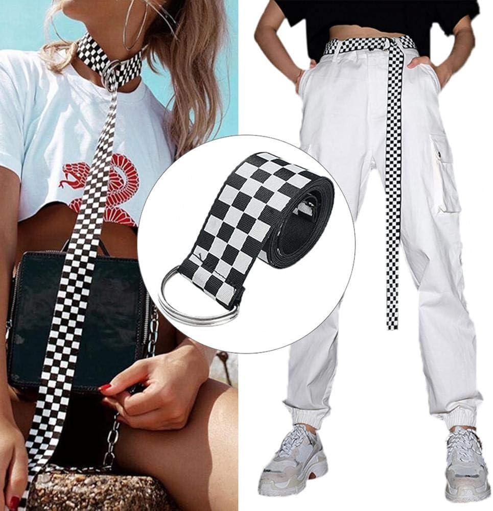 checkered belt amazon